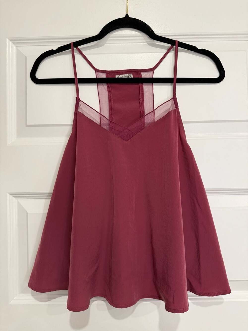 Intimately Free People Tank Top Size M Mesh Strap Back